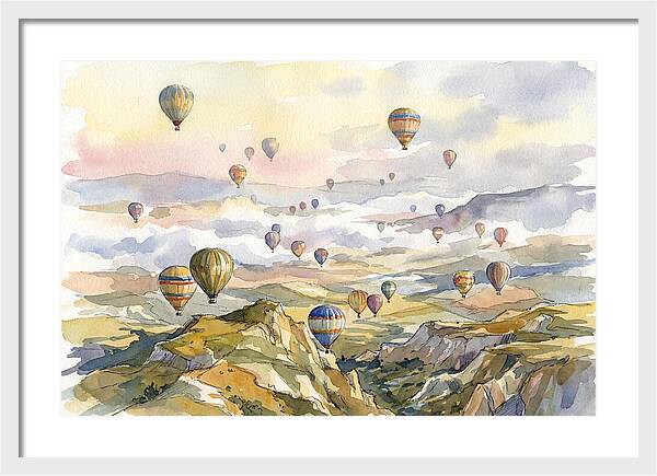 Balloon Dreams Over Landscape