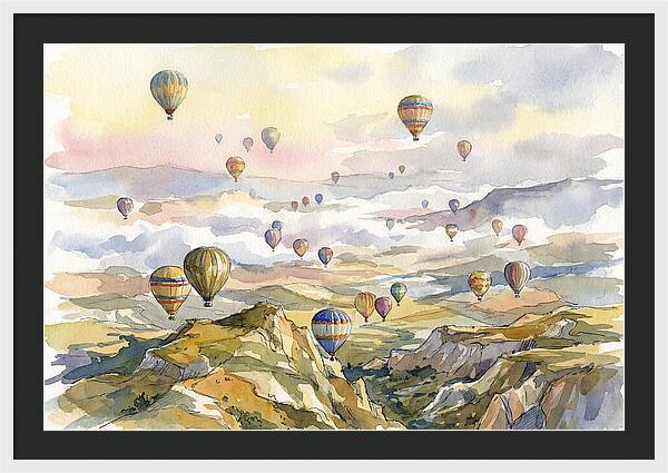 Balloon Dreams Over Landscape