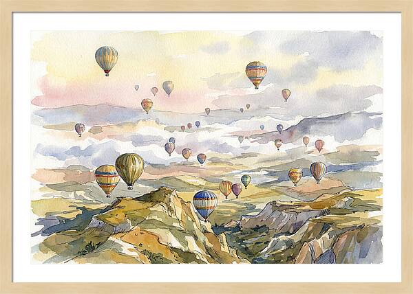 Balloon Dreams Over Landscape