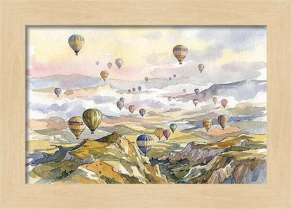 Balloon Dreams Over Landscape