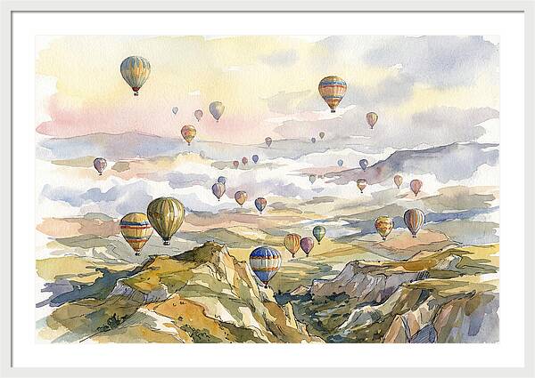 Balloon Dreams Over Landscape