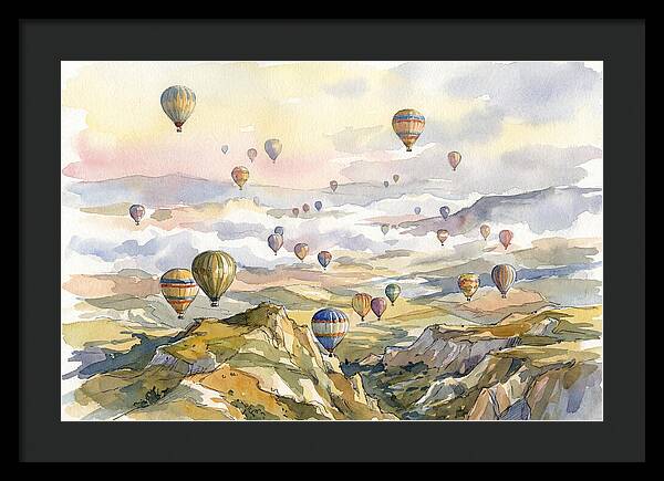 Balloon Dreams Over Landscape