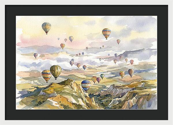 Balloon Dreams Over Landscape