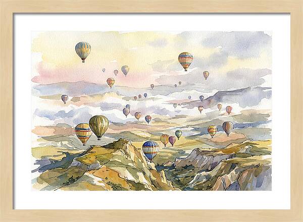 Balloon Dreams Over Landscape