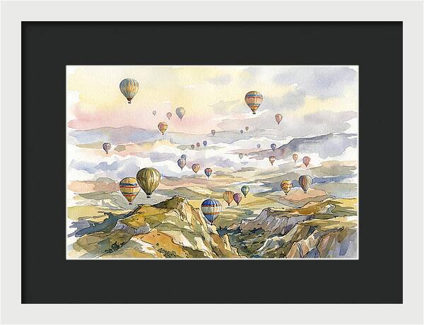 Balloon Dreams Over Landscape
