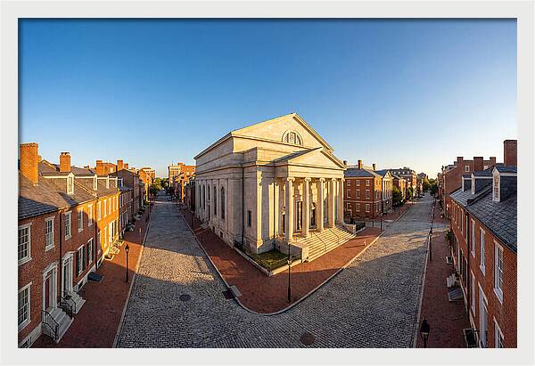 Baltimore Basilica At Dawn