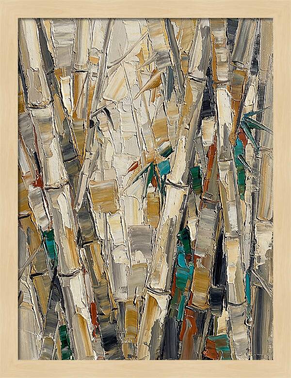Bamboo Grove In Palette Knife