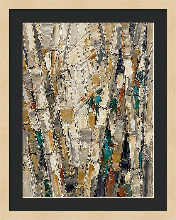 Bamboo Grove In Palette Knife