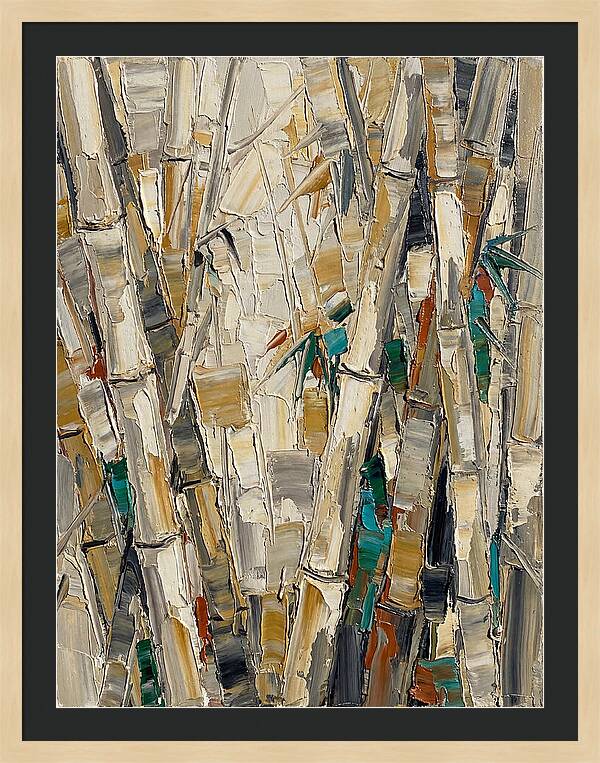 Bamboo Grove In Palette Knife