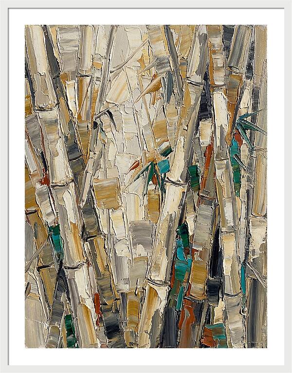 Bamboo Grove In Palette Knife