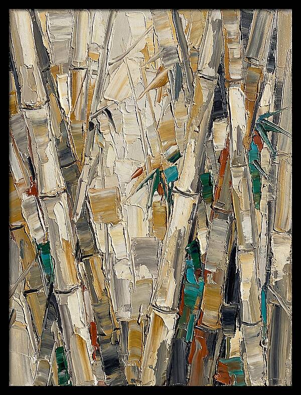 Bamboo Grove In Palette Knife