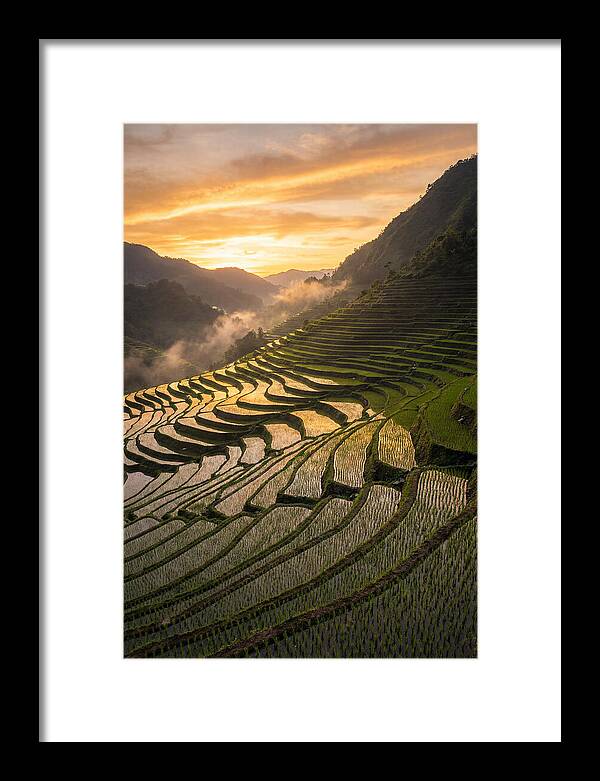 Banaue Rice Terraces At Golden Hour