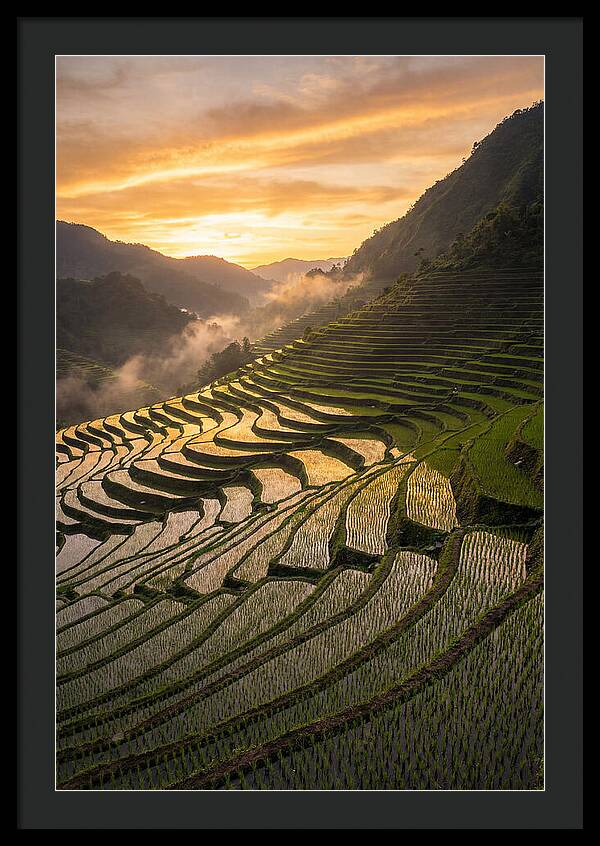Banaue Rice Terraces At Golden Hour