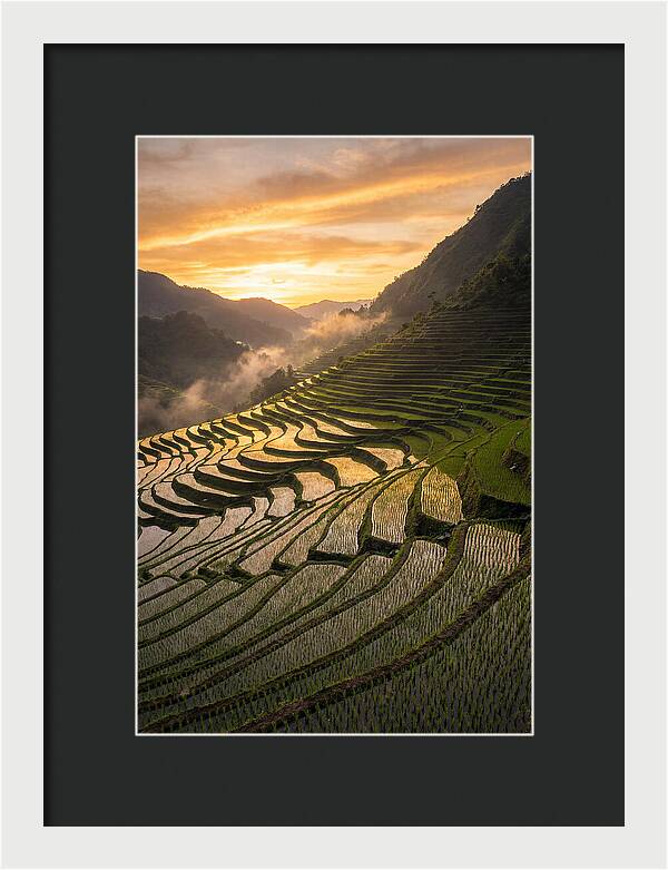 Banaue Rice Terraces At Golden Hour