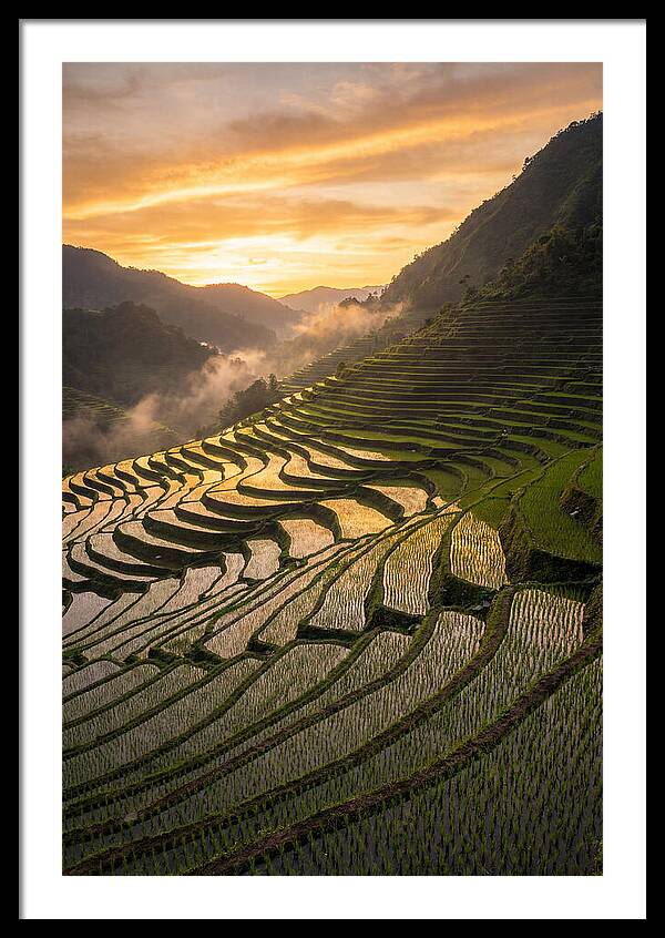 Banaue Rice Terraces At Golden Hour