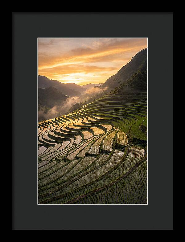 Banaue Rice Terraces At Golden Hour