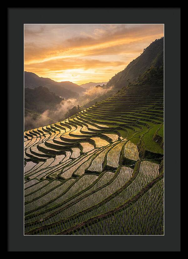 Banaue Rice Terraces At Golden Hour