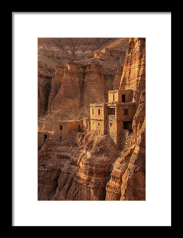 Bandelier Cliff Dwellings At Sunset