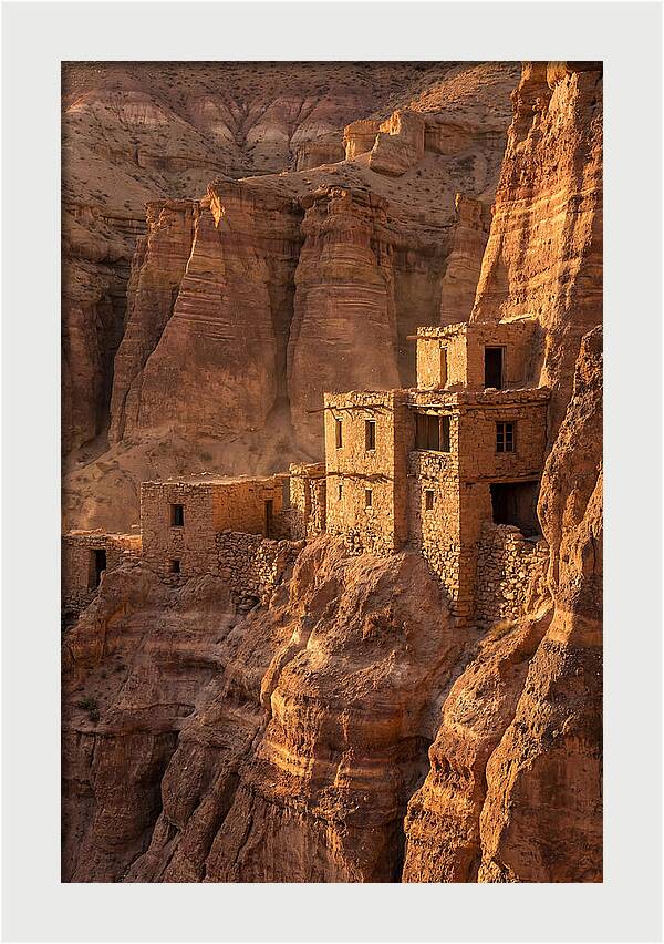 Bandelier Cliff Dwellings At Sunset
