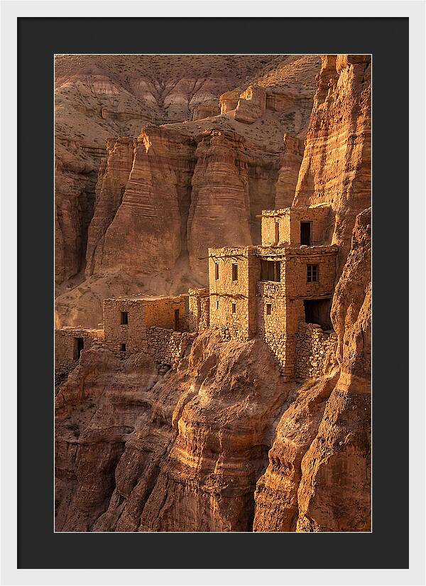 Bandelier Cliff Dwellings At Sunset