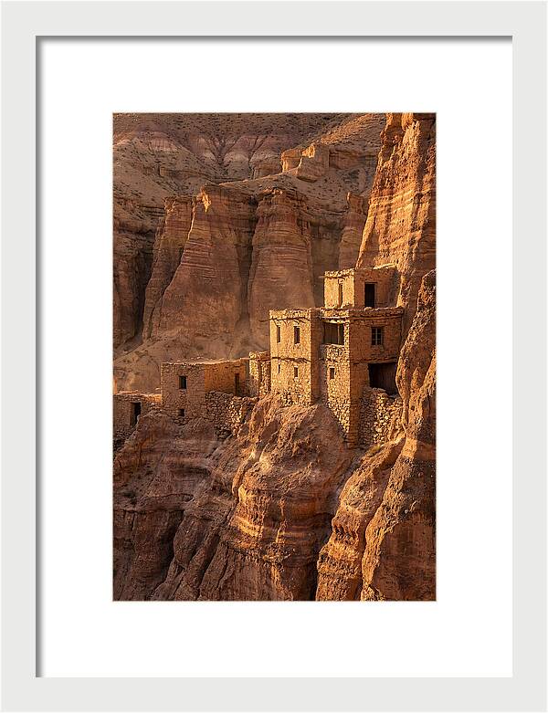 Bandelier Cliff Dwellings At Sunset
