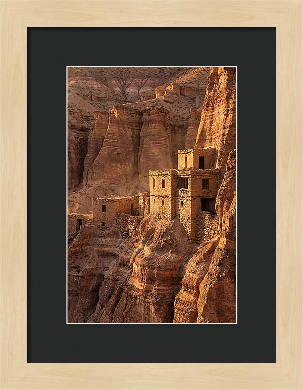 Bandelier Cliff Dwellings At Sunset