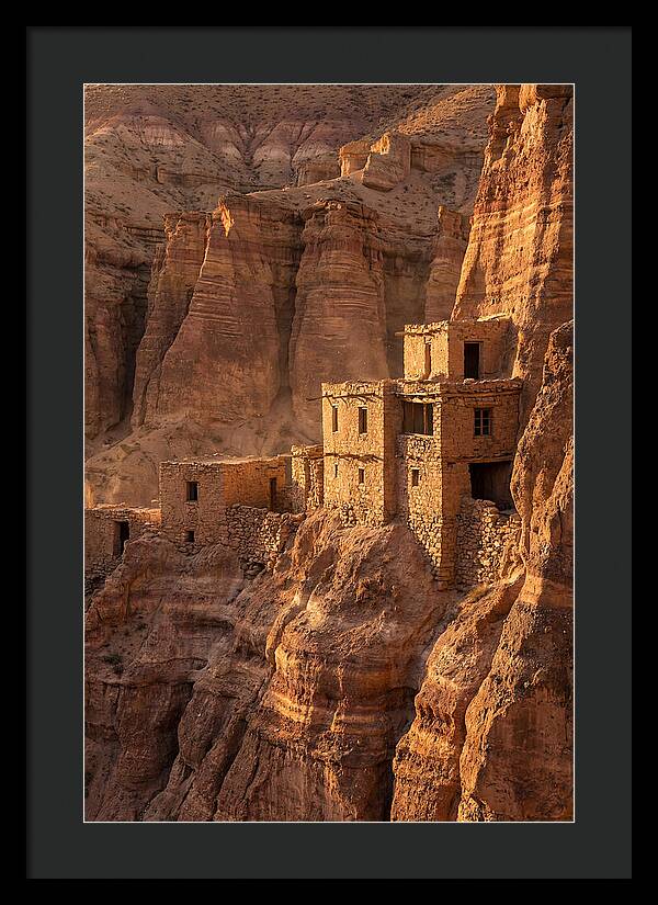 Bandelier Cliff Dwellings At Sunset