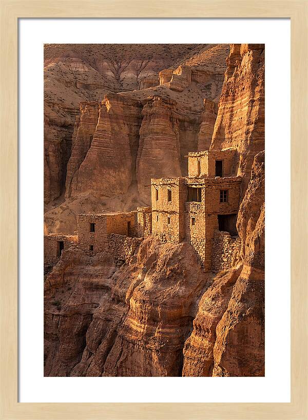 Bandelier Cliff Dwellings At Sunset
