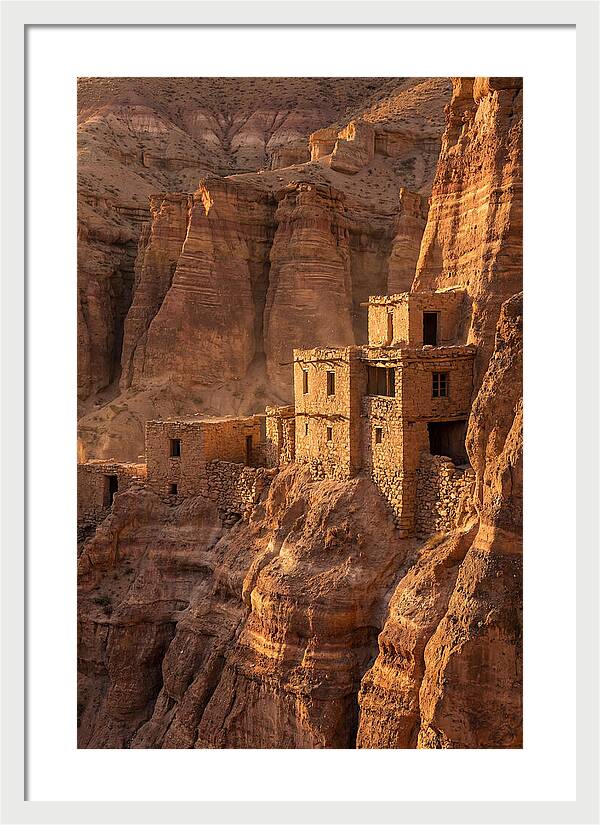 Bandelier Cliff Dwellings At Sunset