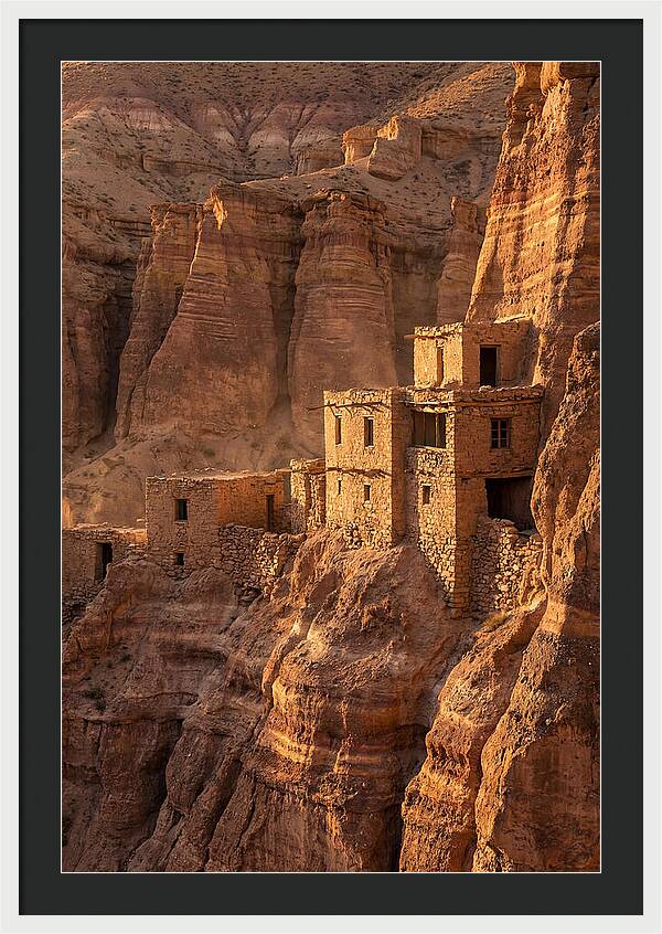 Bandelier Cliff Dwellings At Sunset