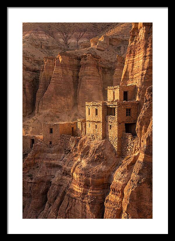 Bandelier Cliff Dwellings At Sunset