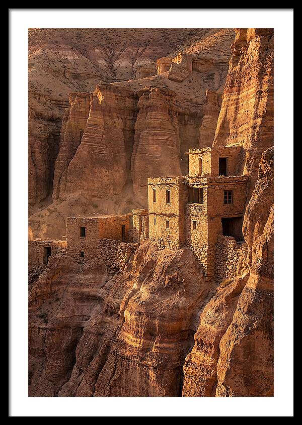 Bandelier Cliff Dwellings At Sunset