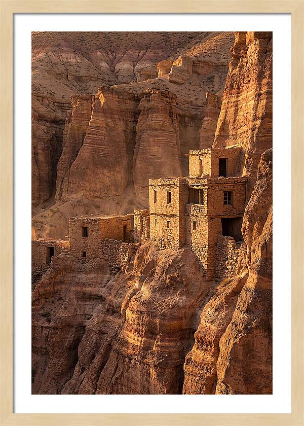 Bandelier Cliff Dwellings At Sunset