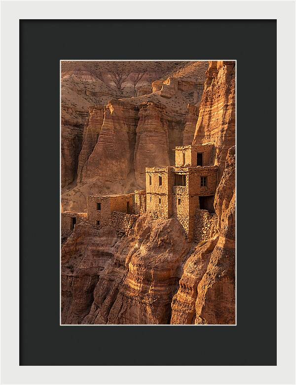 Bandelier Cliff Dwellings At Sunset