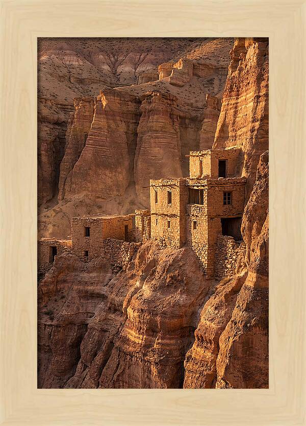 Bandelier Cliff Dwellings At Sunset