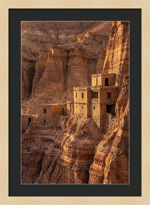 Bandelier Cliff Dwellings At Sunset