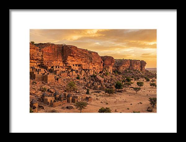 Bandiagara Escarpment At Golden Hour
