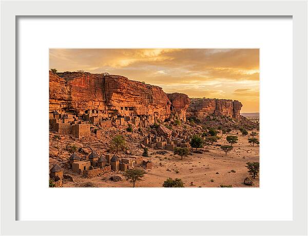 Bandiagara Escarpment At Golden Hour