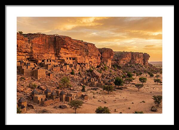 Bandiagara Escarpment At Golden Hour