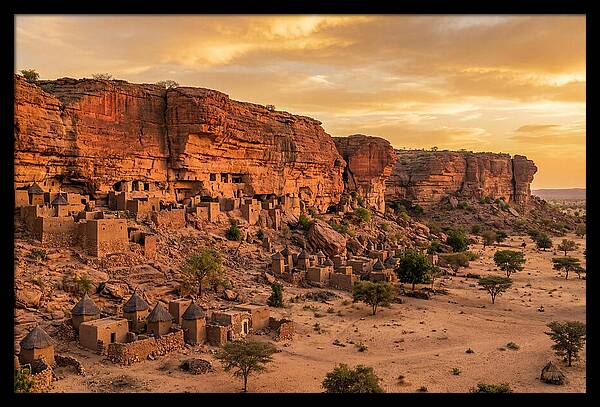 Bandiagara Escarpment At Golden Hour