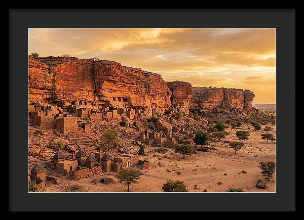 Bandiagara Escarpment At Golden Hour