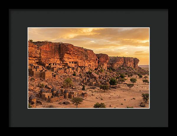 Bandiagara Escarpment At Golden Hour