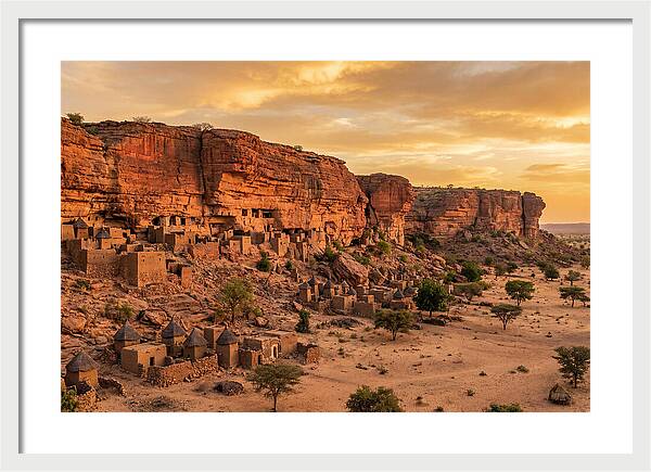 Bandiagara Escarpment At Golden Hour