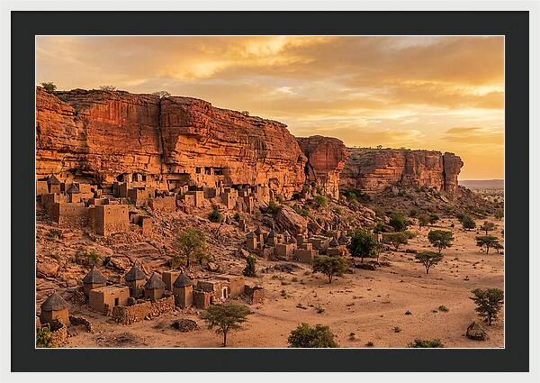 Bandiagara Escarpment At Golden Hour