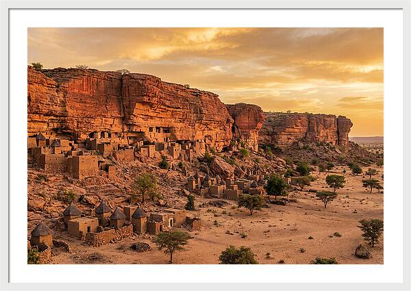 Bandiagara Escarpment At Golden Hour