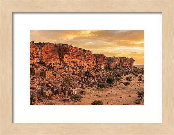 Bandiagara Escarpment At Golden Hour