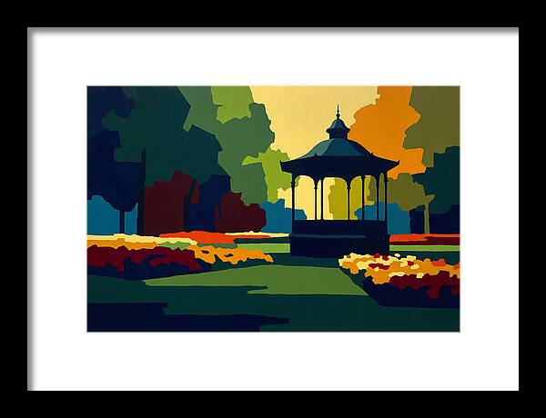 Bandstand Surrounded By Blooms