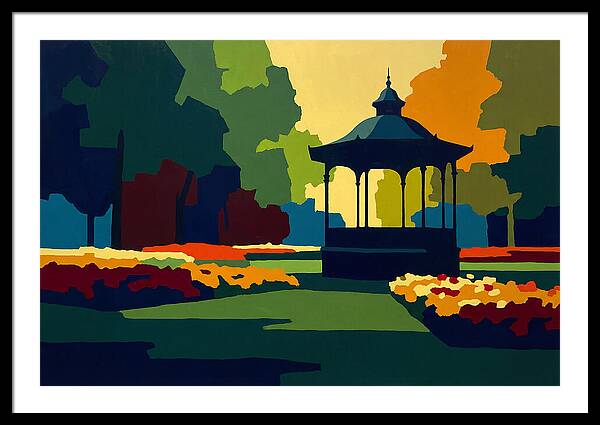 Bandstand Surrounded By Blooms