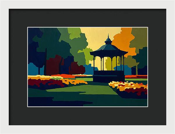 Bandstand Surrounded By Blooms