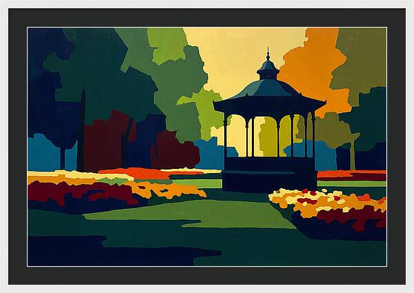 Bandstand Surrounded By Blooms